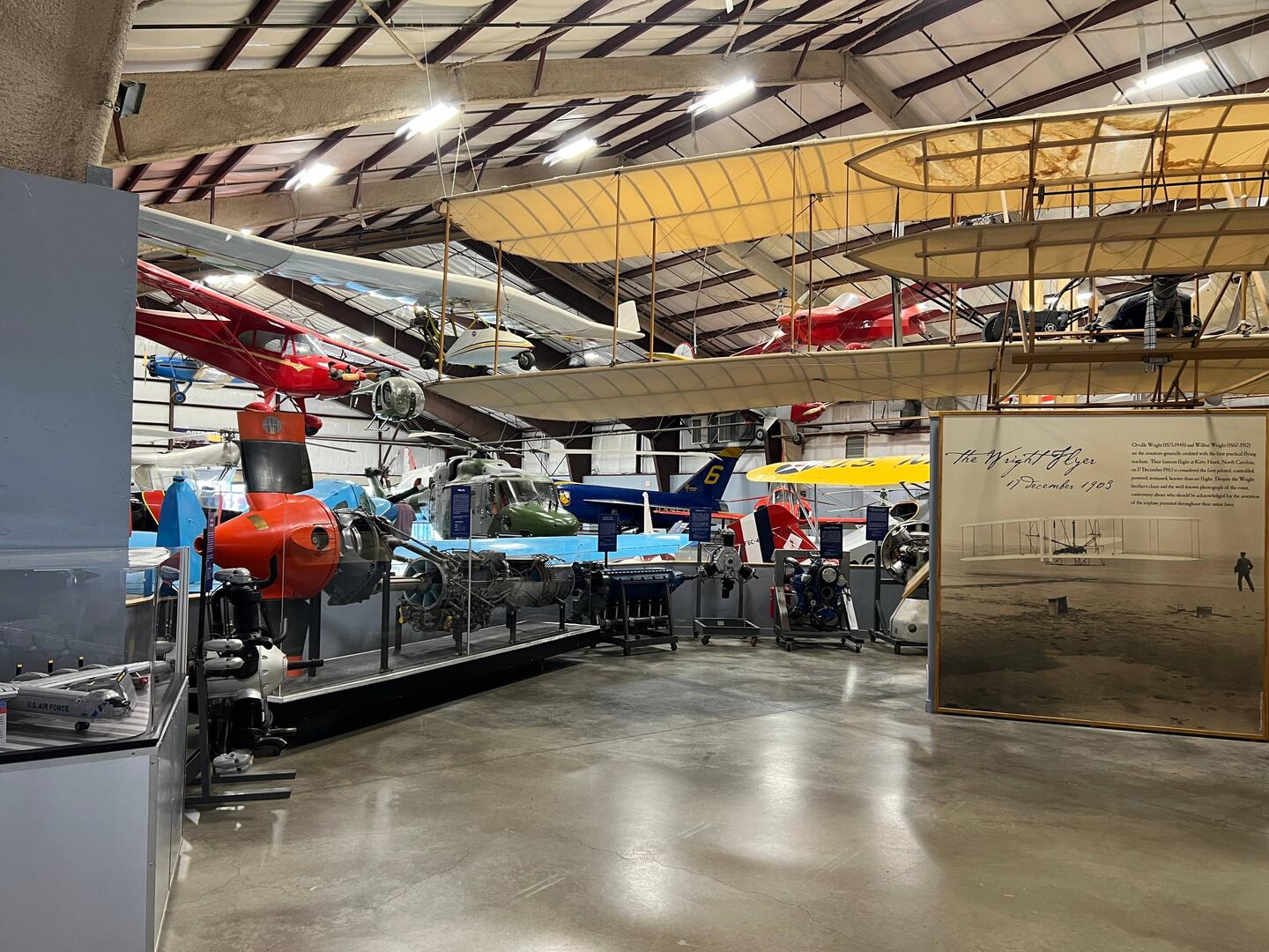 Our first view walking into the Pima Air & Space Museum, hanger 1.
