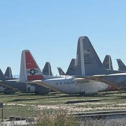 Unable to get a picture of the entire C130, but this may be the one I flew out from Sacramento.