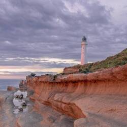 Morgenrot auch an der Küste