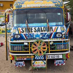 The local bus. Colours everywhere