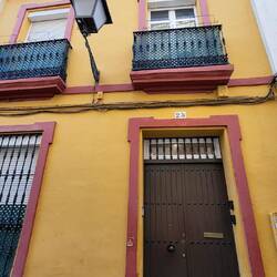 Blick auf unsere Unterkunft in der Calle San Diego