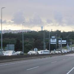 3 Km Stau vor der Zahlstelle.