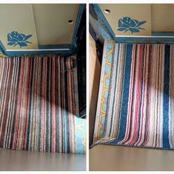 Links oude kleedje, rechts nieuwe kleedje