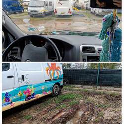 Zo nat is het op de camperplaats