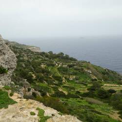 View of not Dingli Cliffs... from on top of Dingli Cliffs