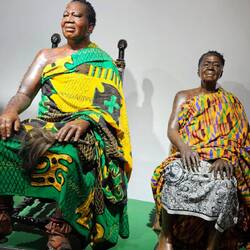 Der Ashanti König und Königs mutter