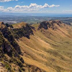 Ausblicke vom Te Mata Peak auf die Heretaunga Plains