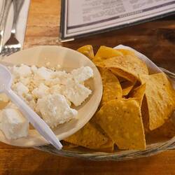 Fresh cheese from area & chips