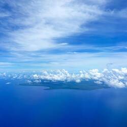 Dit is de hele breedte van het eiland!