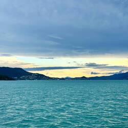 Abendstimmung bei der Rückfahrt