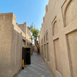 Lehmhäuser im Al Shindagha Historical District