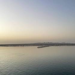 wir verlassen die Insel bei Sonnenuntergang Punkt 18 Uhr