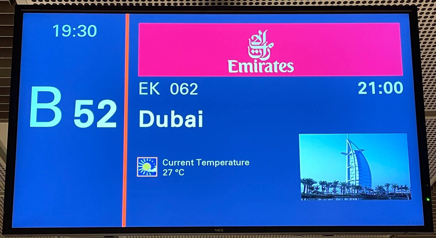 von HH-Airport nach Dubai