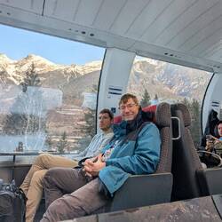 Super Aussicht nach beiden Seiten im Panorama-Wagon