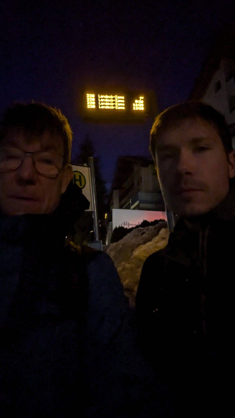 Es ist noch dunkel in Serfaus