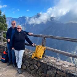 Am Aussichtspunkt "Torre El Time", diesmal zum Glück ohne Nebel