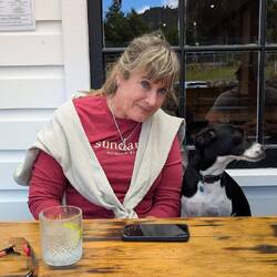 Animal lover a.k.a. Katja, with her buddie Orla!