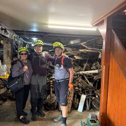 Acres of auto parts inside the building and out.