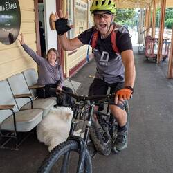 Spending a bit of coin at a local clothing maker.