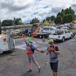 Interesting auto graveyard!