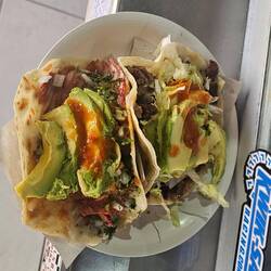 One pork & one beef taco!!