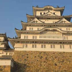 Burg in der Abendsonne