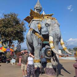 Which was needed because this was our first really hot day