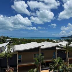 der morgendliche Blick aus unserem Zimmer