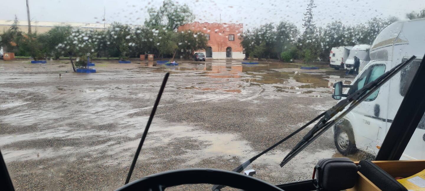 Abfahrt in Marrakesch