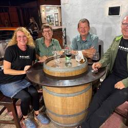 Schöner Abend mit Reisefreunden