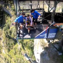 Und Janosch auf dem Dreirad