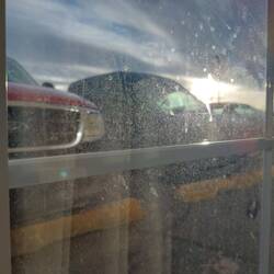 Schlecht zu sehen aber da.