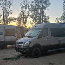 Camping for the night at Rancho Los Casian