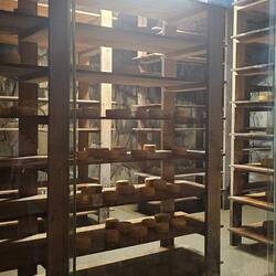 Cheese is temperatura controlled and aged