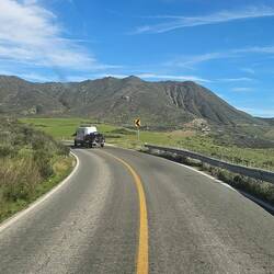 We leave Ensenada through the mountains
