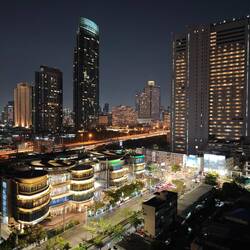 Aussicht vom Air bnb am Abend