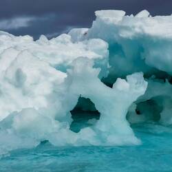 Ice sculpture — Weddell Sea, Antarctica.