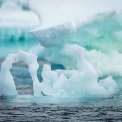 Ice sculpture — Weddell Sea, Antarctica.