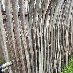 Using palm stems for fencing