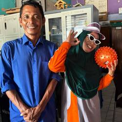 Principal Paul Adnan and his gorgeous, teacher wife Napsiah