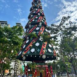 Weihnachtsbaum am Fuente Osmeña Circle 🎄