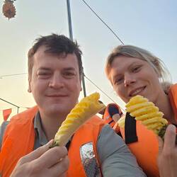 Pineapple at the floating market 🍍