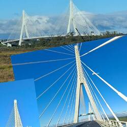 Sie, die berühmt berüchtigte Brücke über den Guadiana, ist mir doch immer noch ein Foto wert.