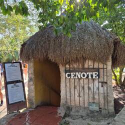 Der Abgang zur Cenote Oxman sieht ruhig aus