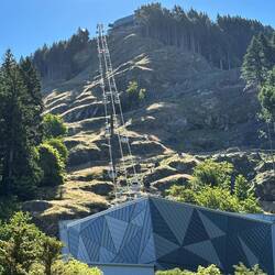 Die steile Gondola auf die "Skyline"