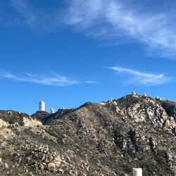 View of the Observatory grounds as we drove up the mountain.