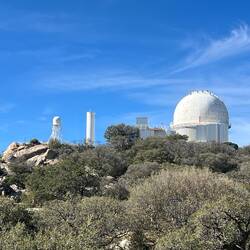 View walking to the telescope building we did the guided tour in.