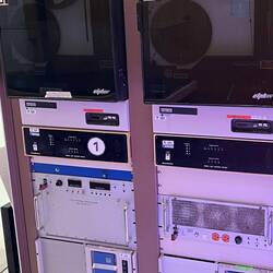 Computer room. The telescope's brain center. A vintage PDP-11 computer.