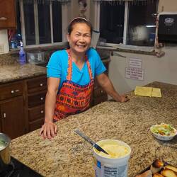 Rick's wife Ta cooked us a delicious Thai meal