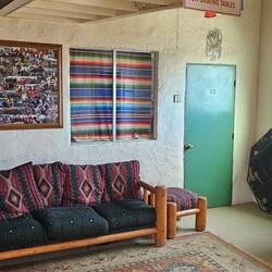 Showers, bar & food...great hostel